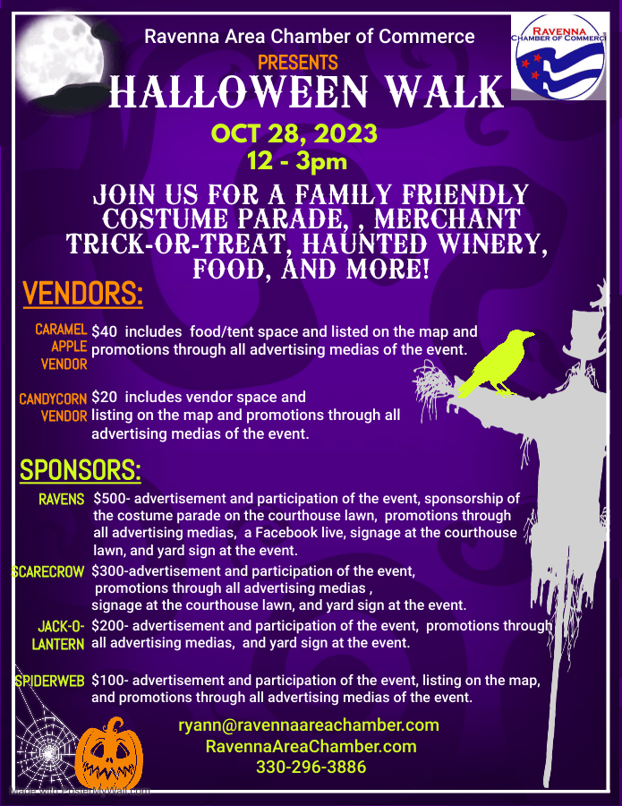 Halloween Walk 2023!! Ravenna Chamber of Commerce